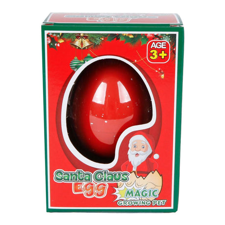 Huevo en crecimiento muñeco de nieve Papá Noel, 6 cm