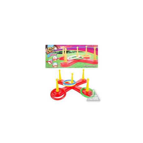 Toi-toys juega al juego de lanzar anillos con 5 anillos