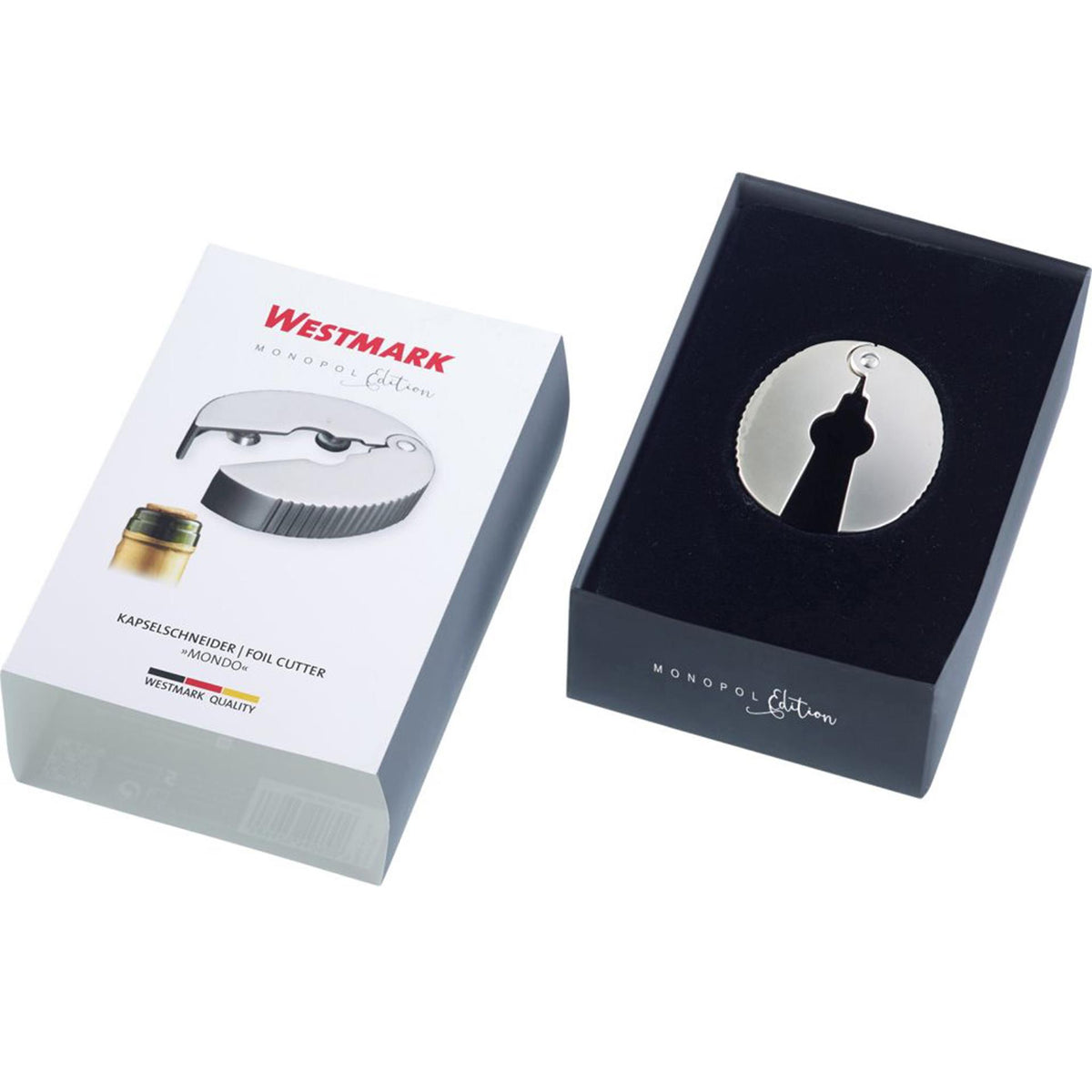 Cortador de láminas Westmark para botellas de vino.