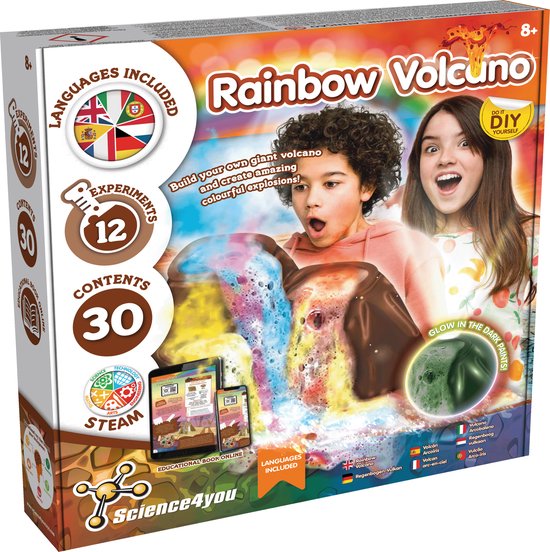 Oku science4you - conjunto de volcán arcoíris