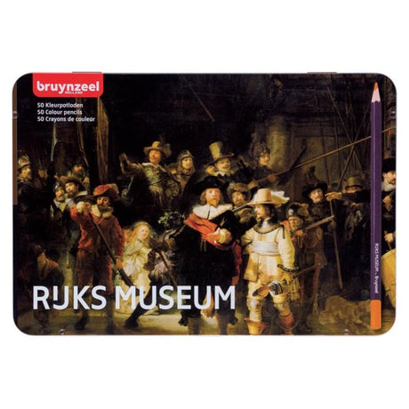 Lata Bruynzeel de 50 lápices de colores - La ronda de noche de Rembrandt