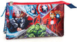 Estuche jim jam avenger marvel estuche 3 compartimentos con 2 cremalleras
