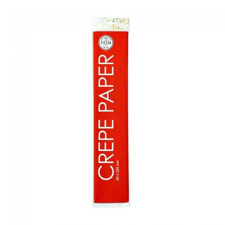 Globos papel crepe 50x250cm rojo paquete de 12 rollos
