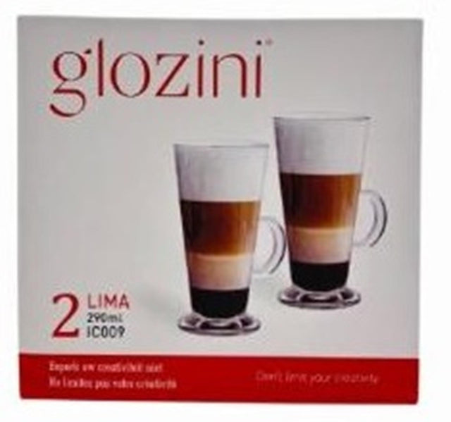 Juego de vasos Glozini latte macchiato 290ml