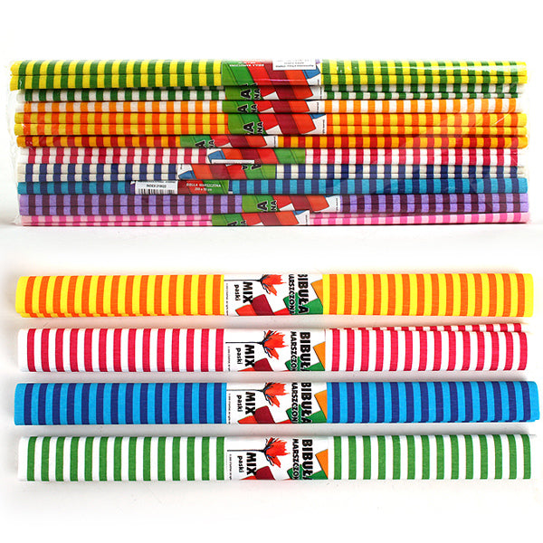 Rayas de papel crepé, juego de 10