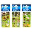 Hoja de pegatinas de animales de granja.