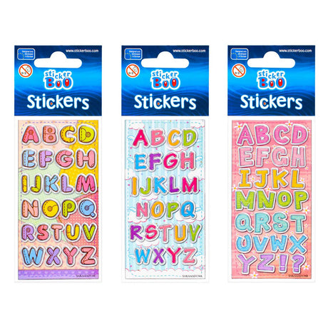 Letras de la hoja de pegatinas
