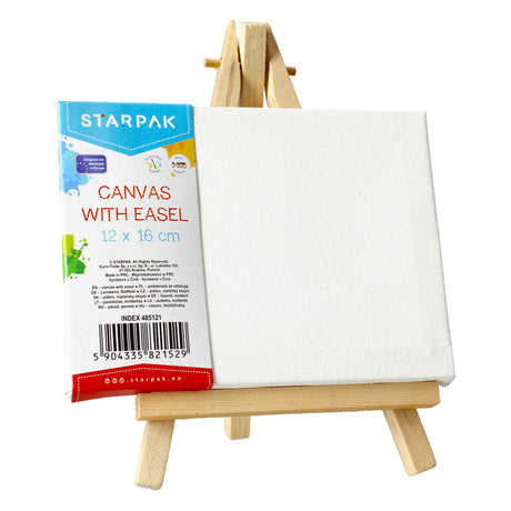 Lienzo con caballete, 12x16cm