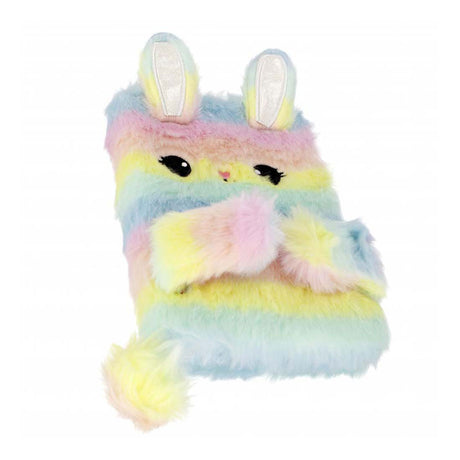 Cuaderno de peluche conejo pastel