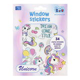 Vinilos para ventana unicornio, 16x21cm