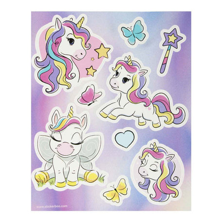 Vinilos para ventana unicornio, 16x21cm