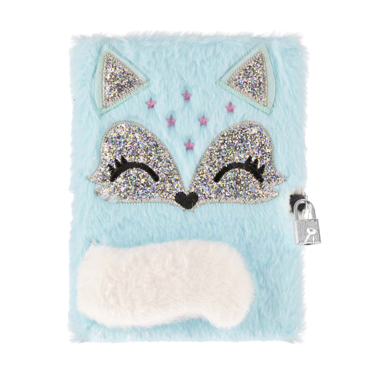 Diario de peluche con candado a5
