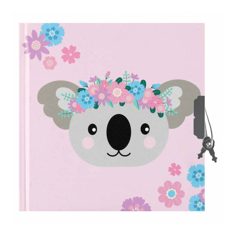 Diario koala pastel 13,5x13,5cm