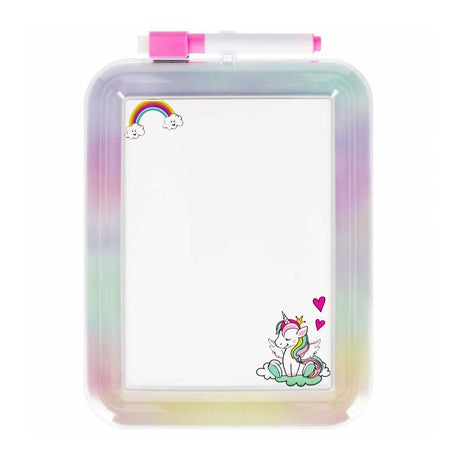 Tablero de dibujo borrable con rotulador unicornio.