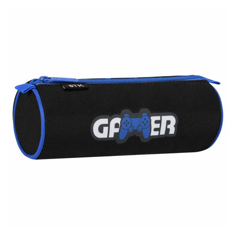 Estuche gamer redondo negro