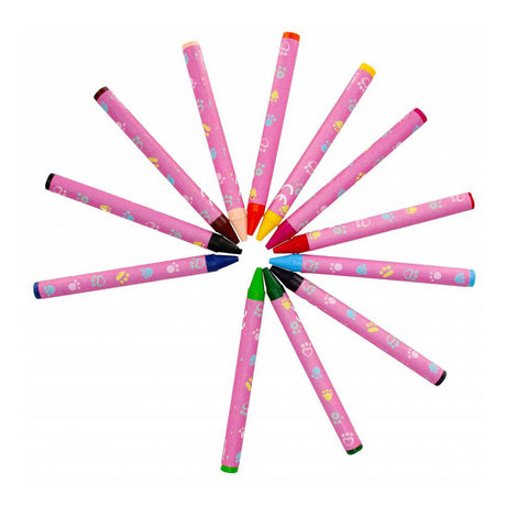 Crayón de cera La casa de muñecas de Gabby, 12 colores.