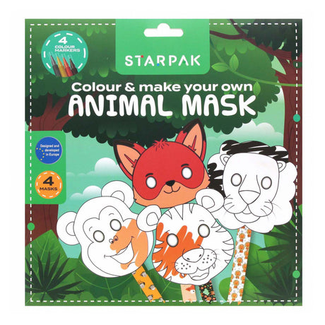 Conjunto de máscaras de animales.