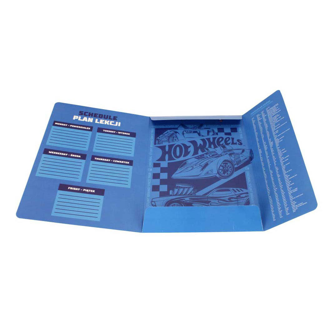Carpeta con elasticos A4 hot wheels