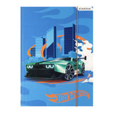 Carpeta con elasticos A4 hot wheels