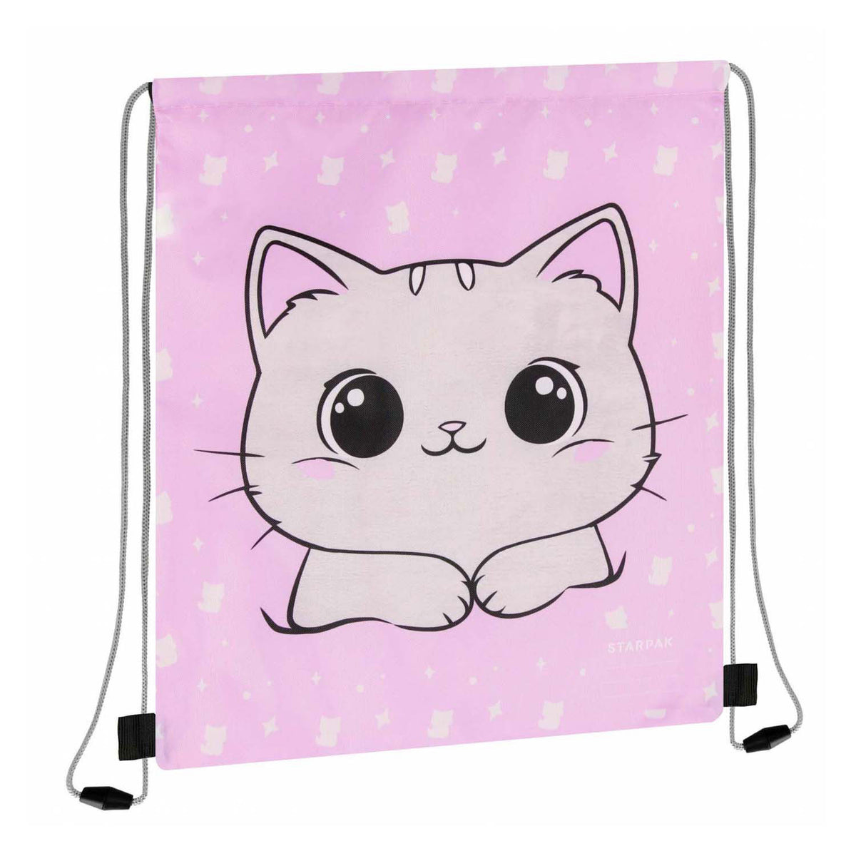 Bolsa de gimnasio gatito rosa