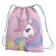 Bolsa de gimnasio unicornio rosa
