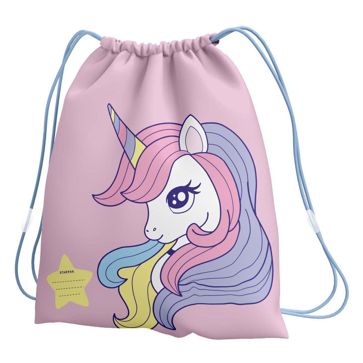 Bolsa de gimnasio unicornio rosa