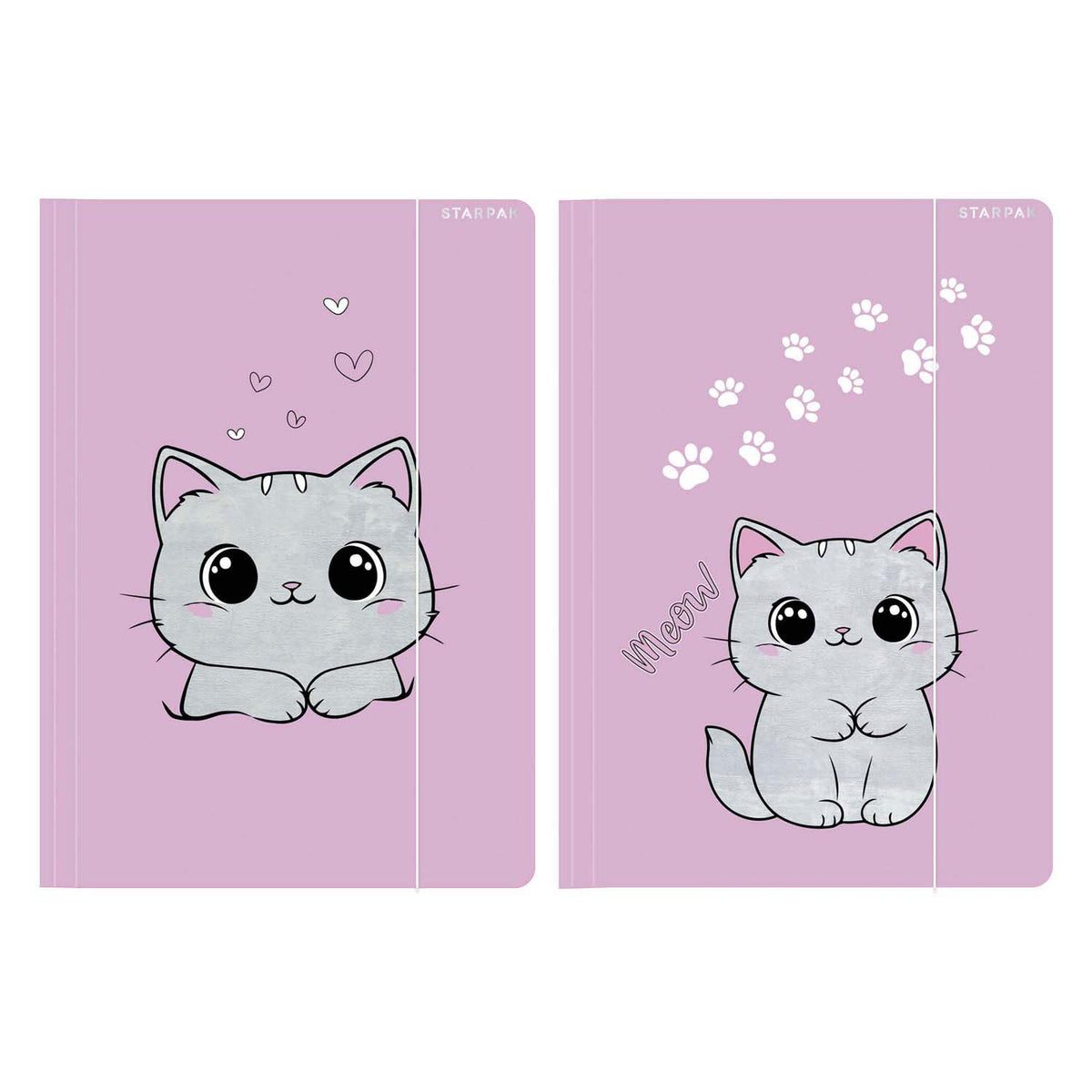 Carpeta con elástico gato A4