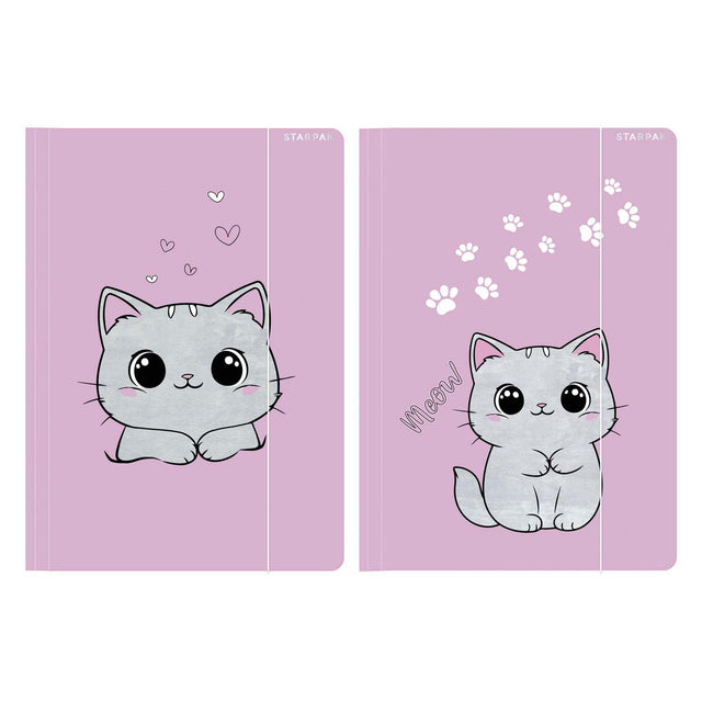 Carpeta con elástico gato A4