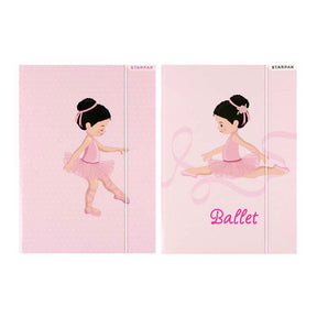 Carpeta con elástico ballet A4