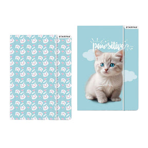 Carpeta con elástico gatito A4