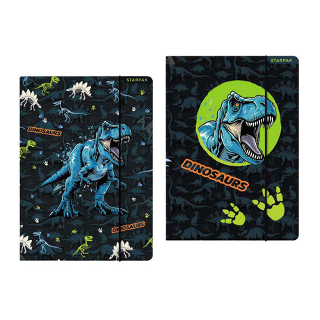 Carpeta con elastico a4 dinosaurio