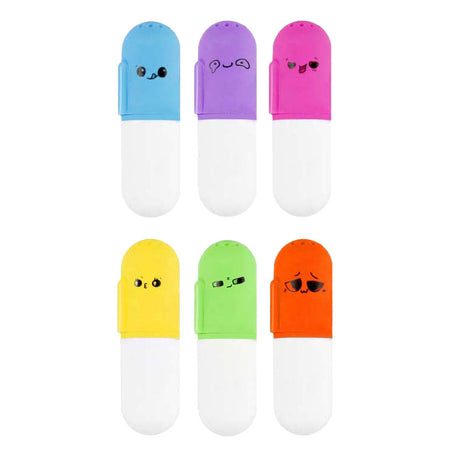 Mini resaltadores perfumados mezcla de colores, 48uds.