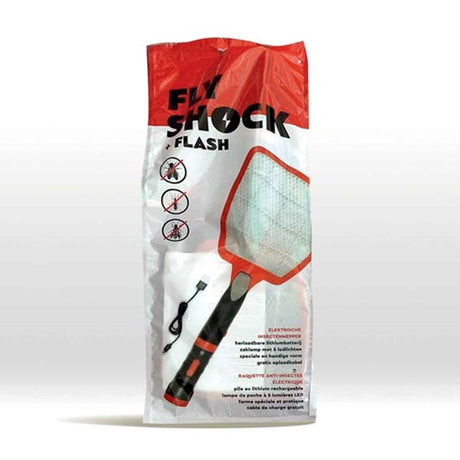 Matamoscas electrico fly shock recargable con linterna 5xLED