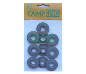 Media camping vela plastico gris