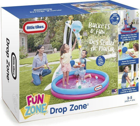 Juego de zona de caída Little Tikes de Mattel con piscina