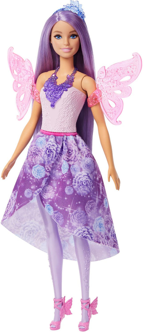 Conjunto de moda de fantasía para muñeca Barbie, que incluye cola de sirena y alas de hada