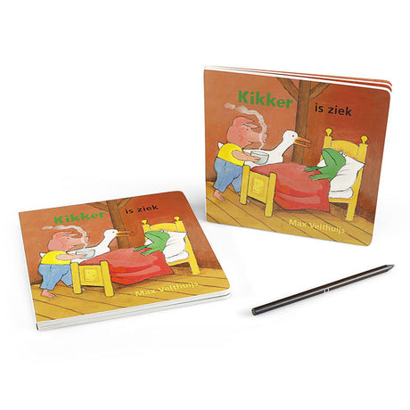 La rana de la casa central del libro está enferma (cartón). 2+