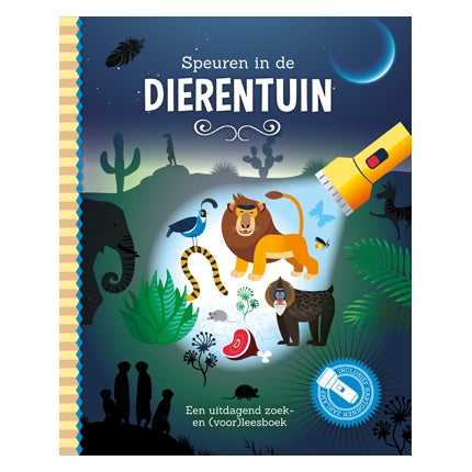 Buscando en el zoo + linterna de cartón