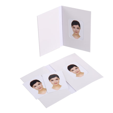 Carpetas de fotos para pasaporte Benel en blanco blanco 500 uds.