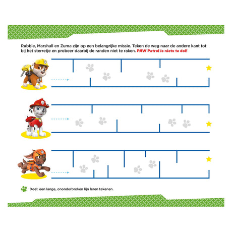 Patrulla canina deltas: divertidos juegos de escritura (4-5 años)