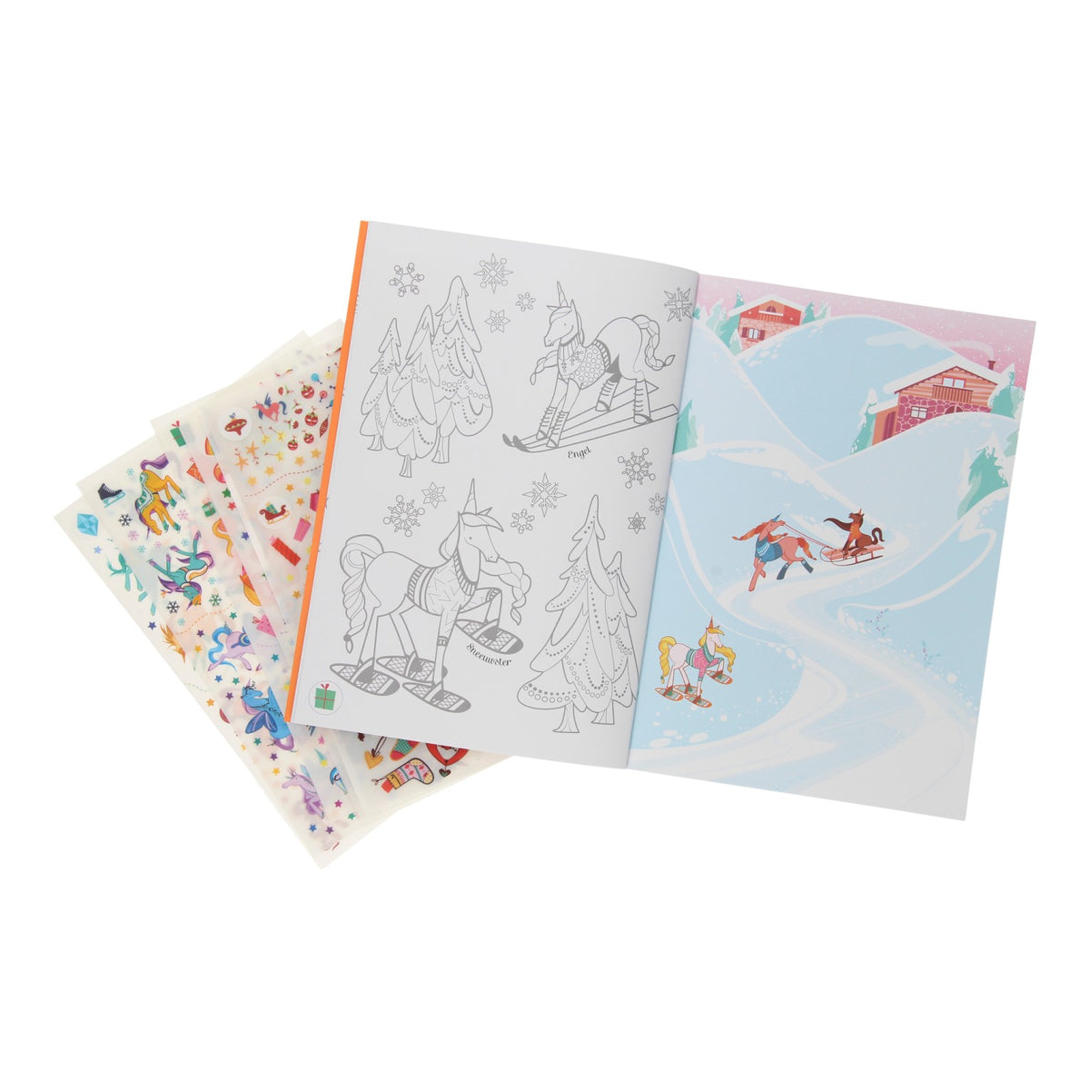 Libro de tarjetas para rascar de Wpg Publishers, unicornios. 5+