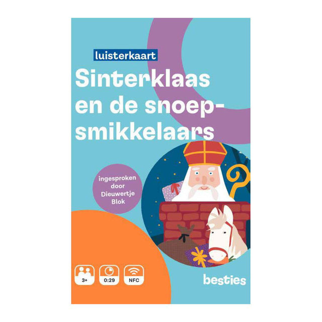 Tarjeta de escucha de la Casa Central del Libro de Sinterklaas y los Candy Snackers