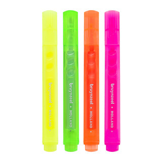 Rotuladores Bruynzeel neón 4 colores | 3 piezas