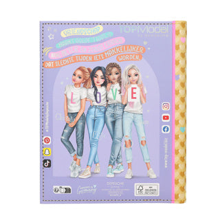 Libro de mejores amigas top model | 8 piezas