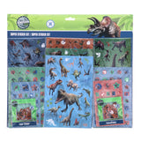 Juego de pegatinas de dinosaurios 500 piezas | 6 piezas