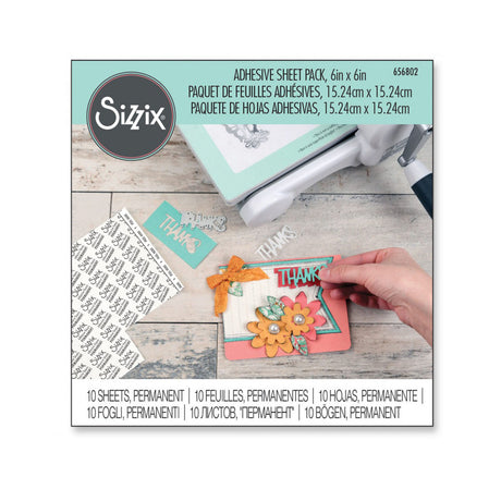 Sizzix • hojas autoadhesivas 15x15cm