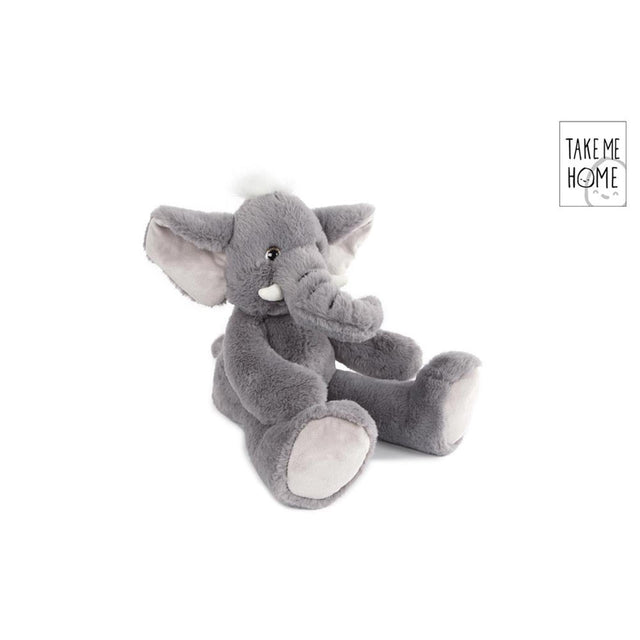 Peluche elefante Take me home s gris 22x36cm