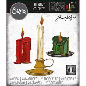 Sizzix • tim holtz juego de matrices Thinlits velas para colorear