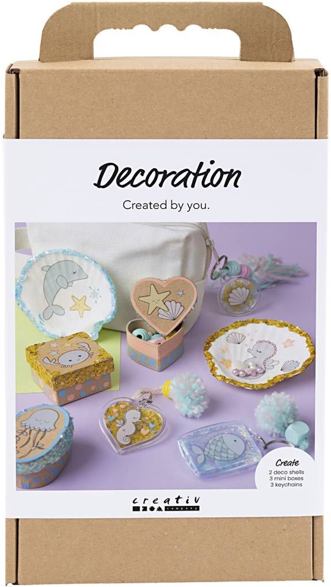 Empresa creativa https: www.cchobby.nl hobbyset-decoration-boxes-shells-keychains-pastelcolors-1-box