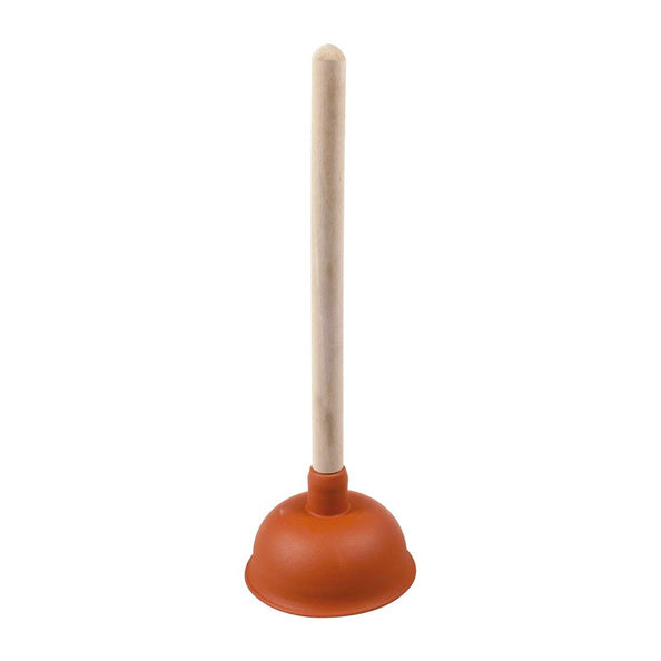 Desatascador fregadero rojo + mango (madera)